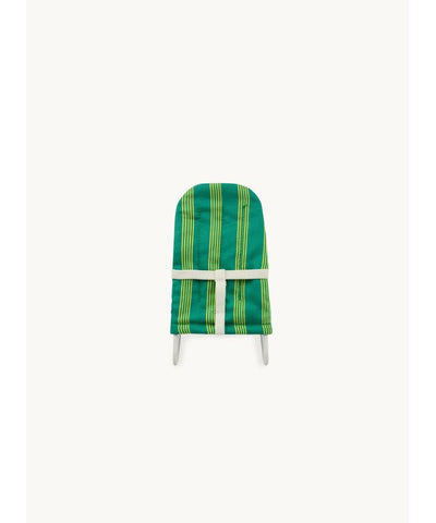 We Are Gommu Pocket Striped Bouncing Chair Green