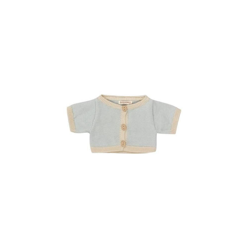We Are Gommu Striped Cardigan Light Cream Blue