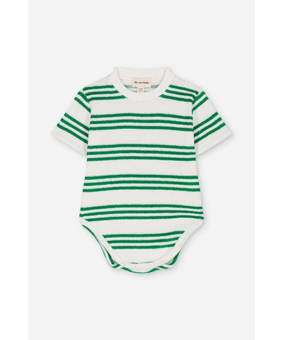We Are Kids Baby Body Tom Terry Green Sporty Stripes