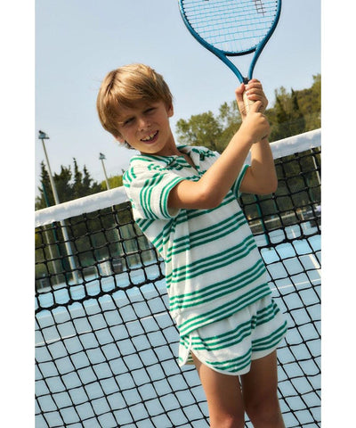 We Are Kids Baby Short Juju Terry Green Sporty Stripes