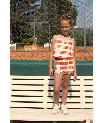 We Are Kids Baby Short Juju Terry Red Sporty Stripes