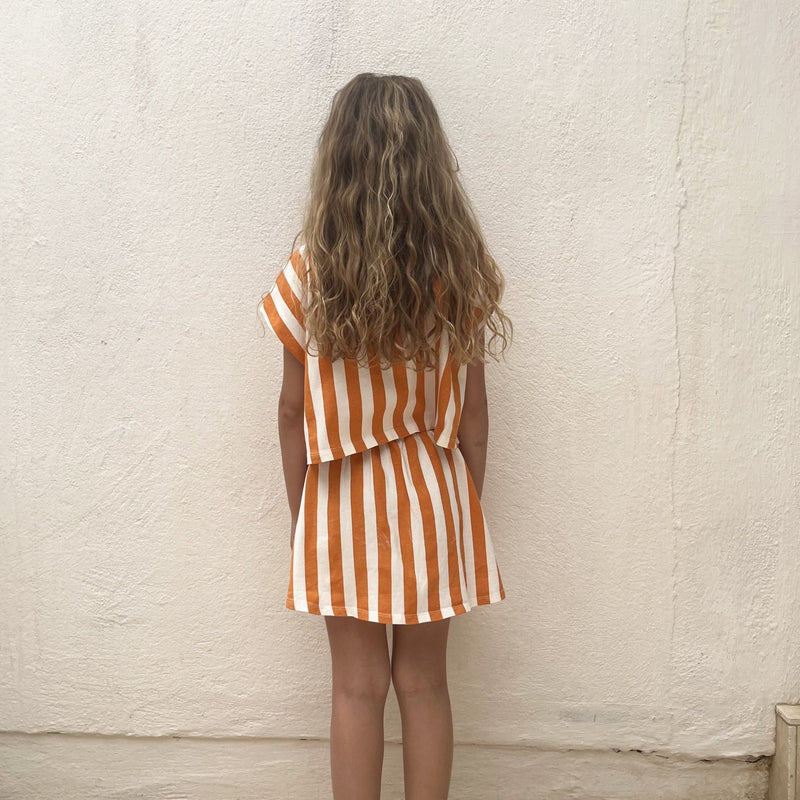We Are Kids Jupe Oda Orange Stripes - Studio Play