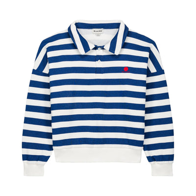 We Are Kids Sweat Polo Blue Stripes - Studio Play