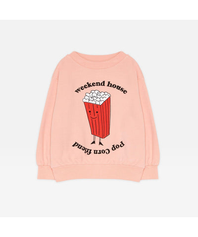 Weekend House Kids Popcorn Sweatshirt Soft Peach