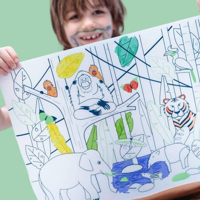 Super Petit Placemat Met Stiften Kit 'Wildlife South-East Asia'