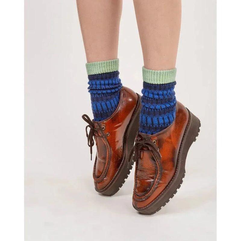 Wolvis Socks Bauhaus Cobalt - Studio Play