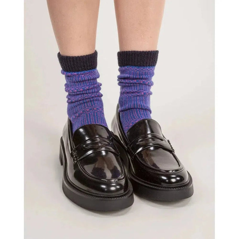 Wolvis Socks Bauhaus Purple - Studio Play