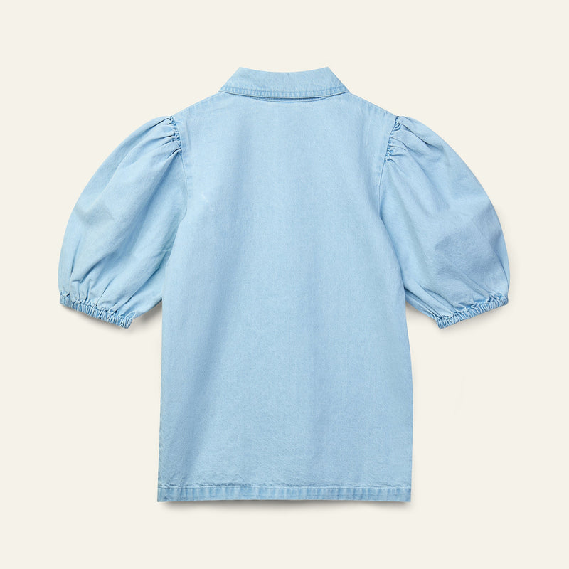 Wynken Annka Shirt Dress Pale Bleached Wash - Studio Play