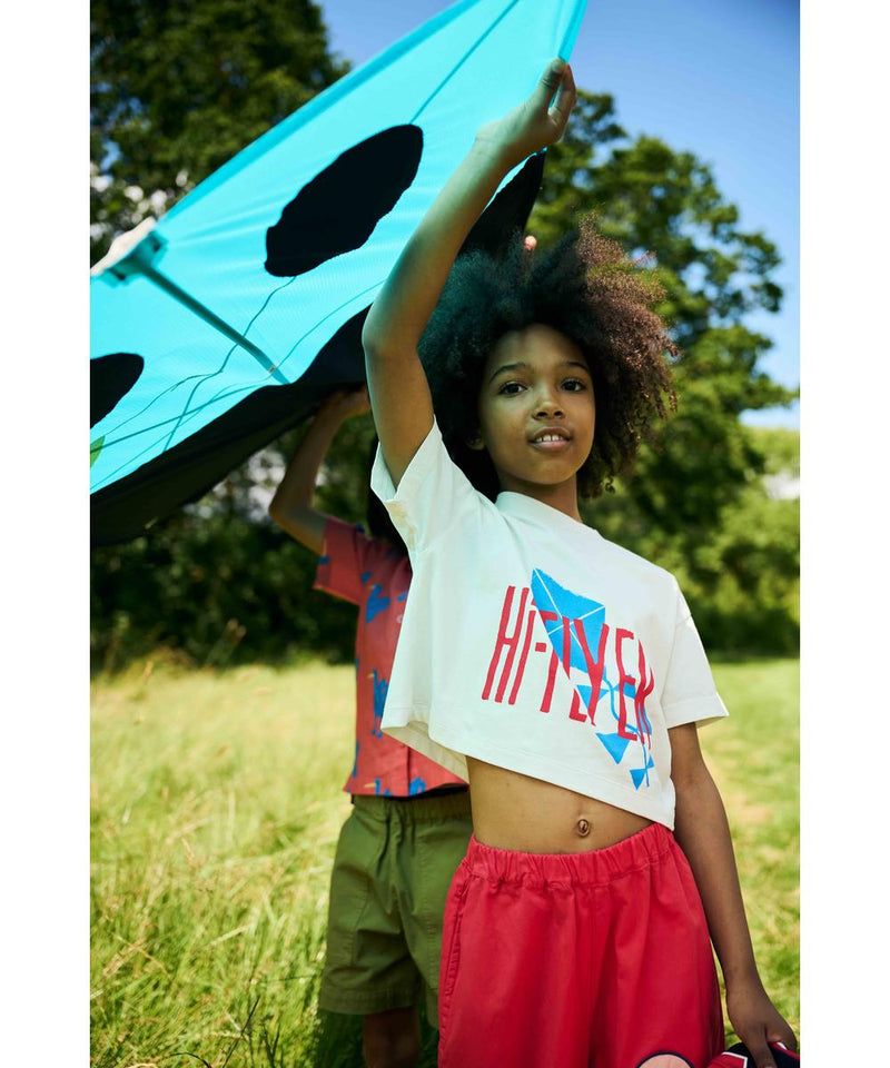 Wynken Crop Kite Tee Hi Flyer Ecru