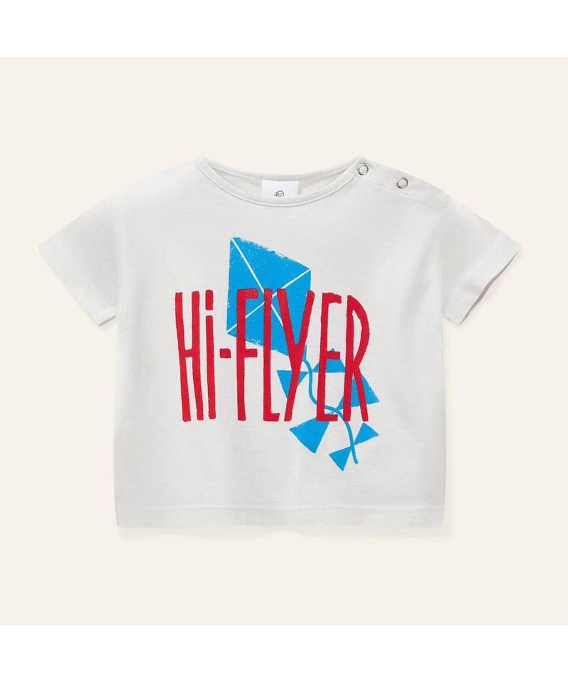 Wynken Crop Kite Tee Hi Flyer Ecru