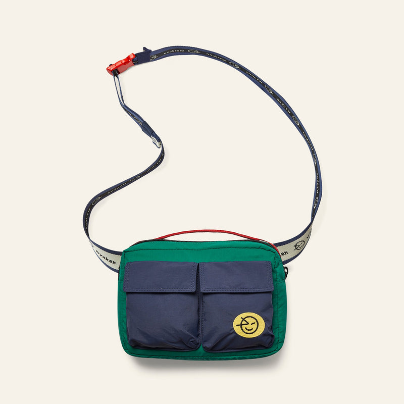 Wynken Duo Pocket Bag Navy/Python Green - Studio Play