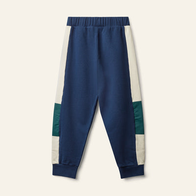 Wynken Panel Pant Navy/Green/Cream - Studio Play