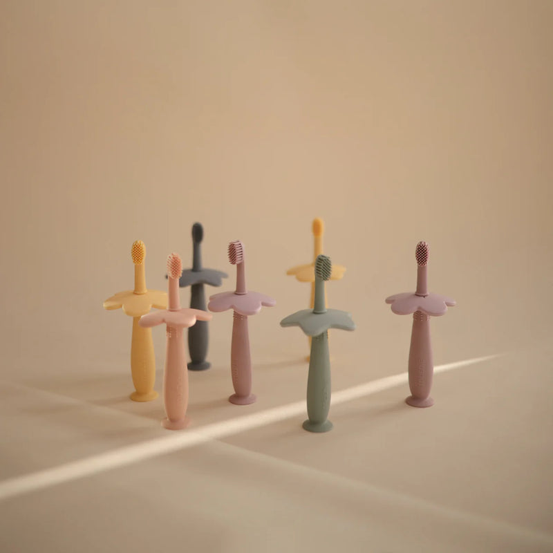 Mushie Training Toothbrush Flower Shifting Sand