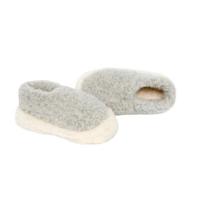 Yoko Wool Full Kids Slippers Light Grey - Studio Play