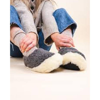 Yoko Wool Full Kids Slippers Light Grey - Studio Play