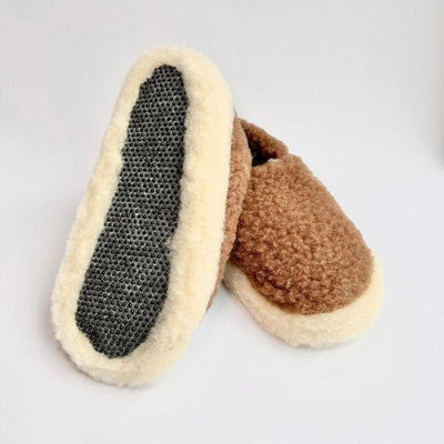 Yoko Wool Full Kids Slippers Light Grey - Studio Play