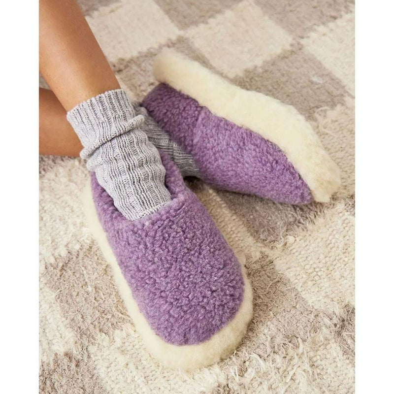 Yoko Wool Full Kids Slippers Lilac - Studio Play