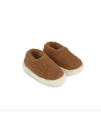 Yoko Wool Full Slippers Brown