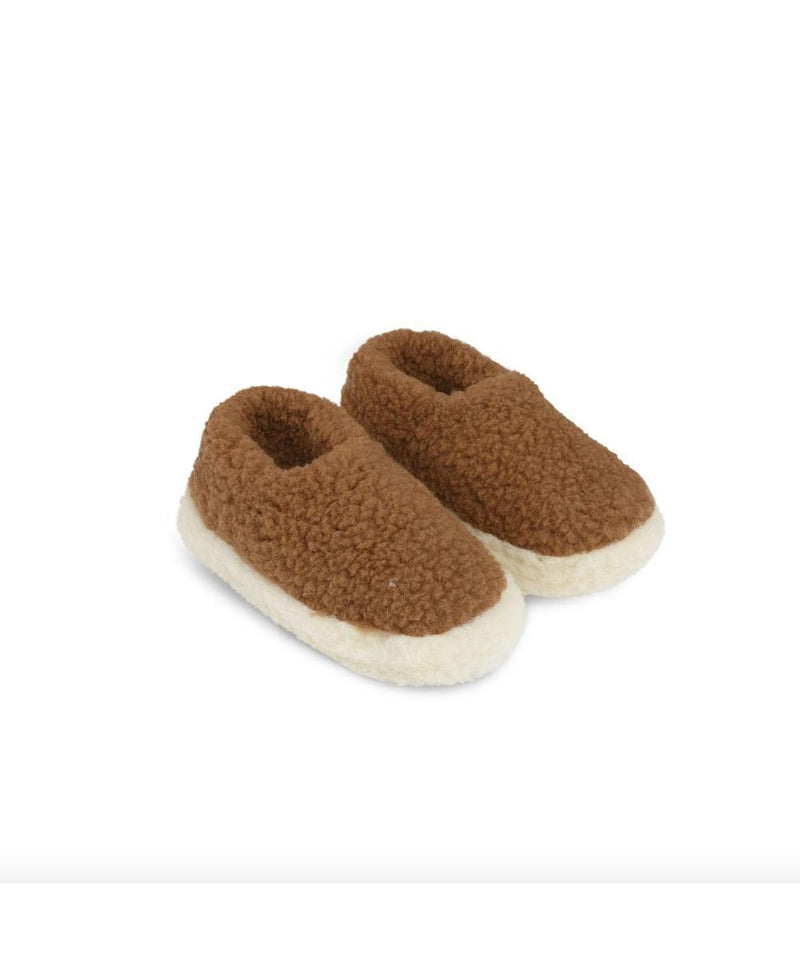 Yoko Wool Full Slippers Brown