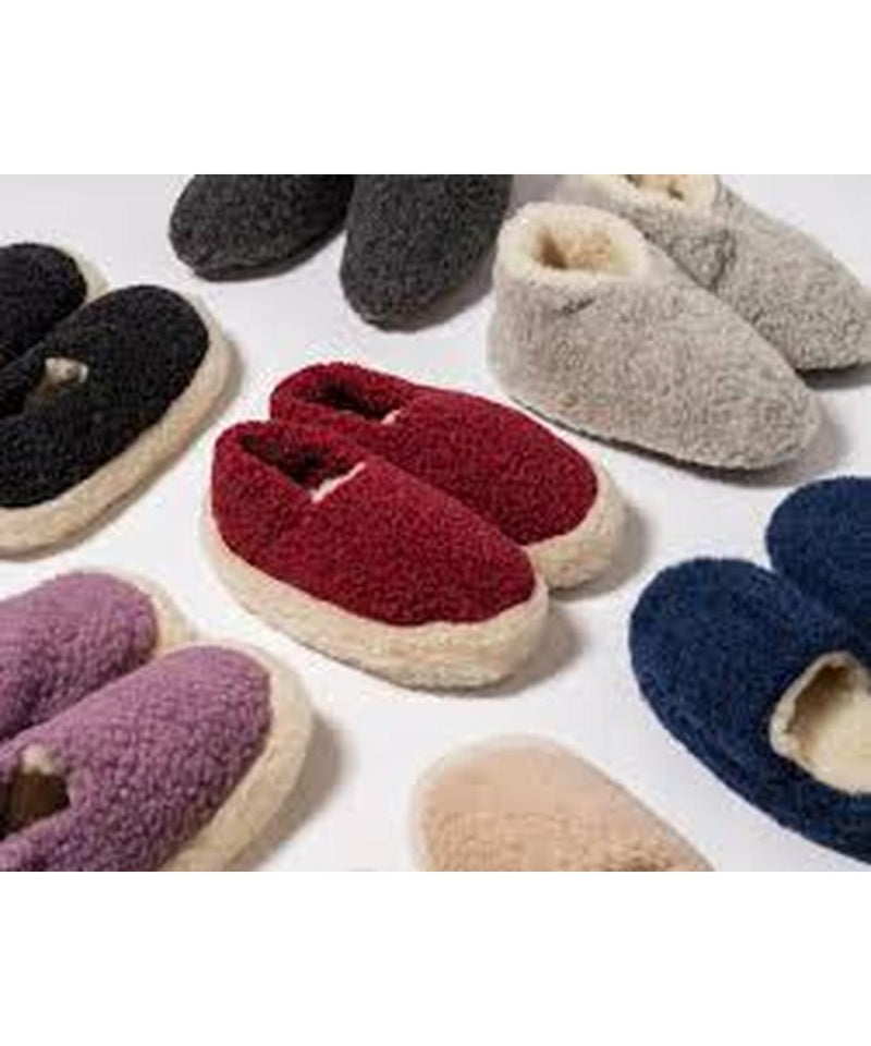 Yoko Wool Full Slippers Brown