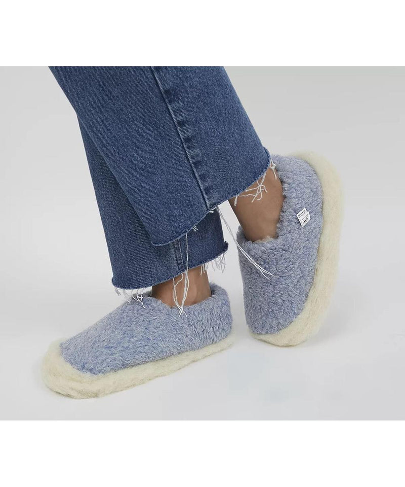 Yoko Wool Full Slippers Brown