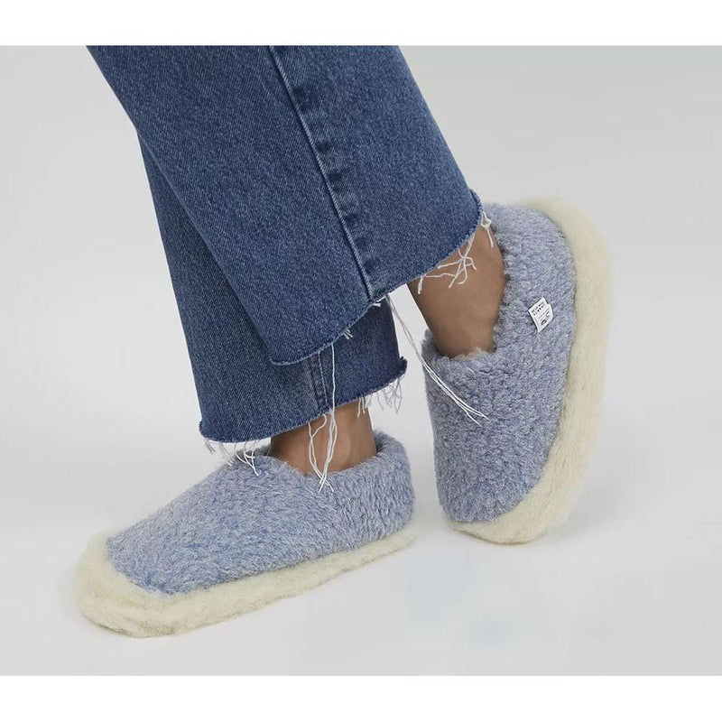 Yoko Wool Full Slippers Light Blue - Studio Play