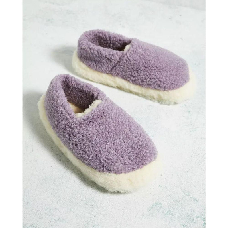 Yoko Wool Full Slippers Lilac