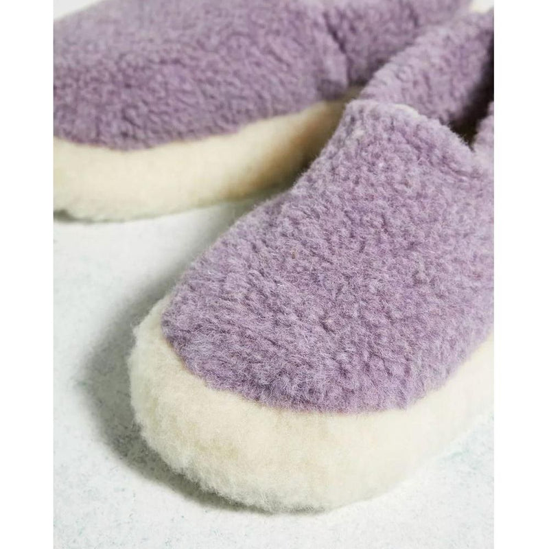 Yoko Wool Full Slippers Lilac