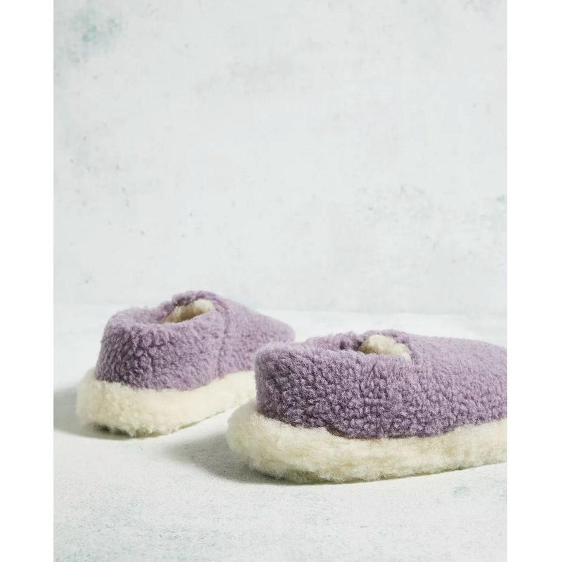 Yoko Wool Full Slippers Lilac