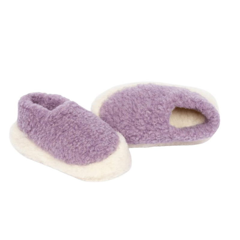 Yoko Wool Full Slippers Lilac