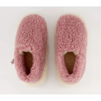 Yoko Wool Full Slippers Pink