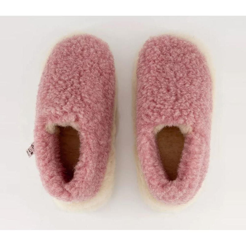 Yoko Wool Full Slippers Pink