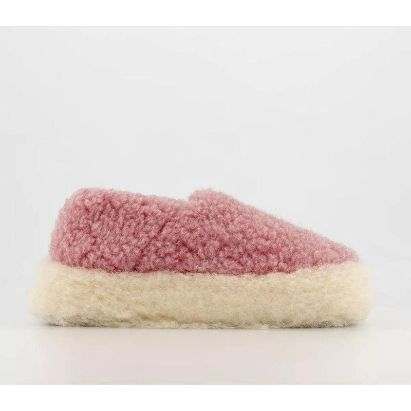 Yoko Wool Full Slippers Pink