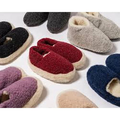 Yoko Wool Full Slippers Pink