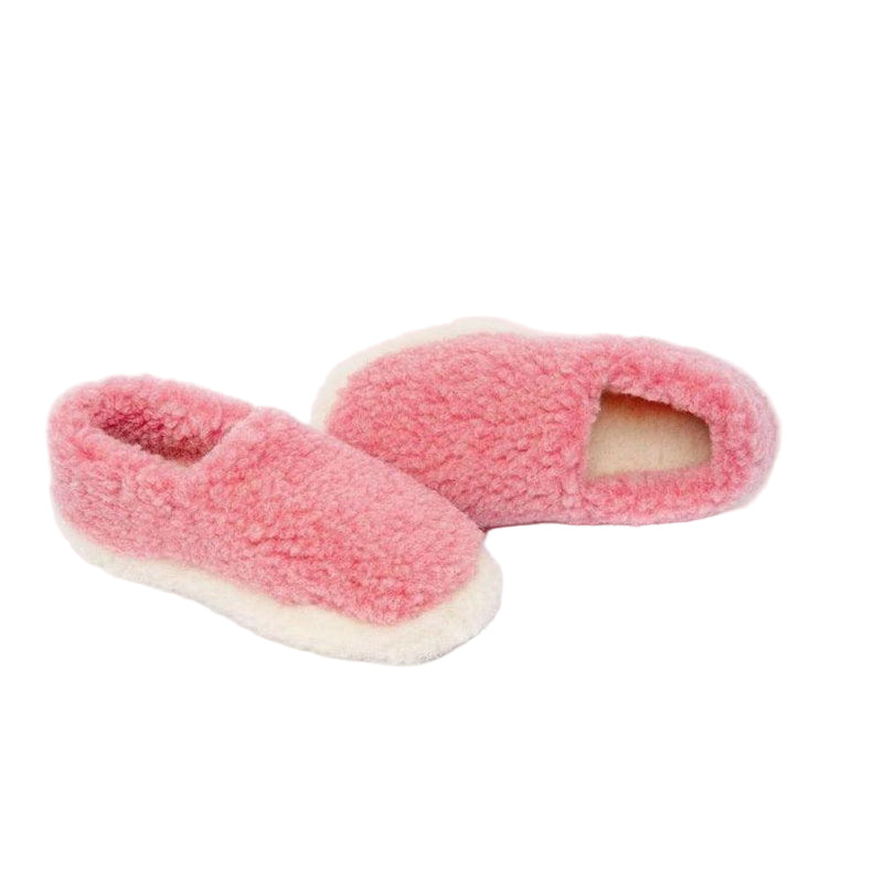 Yoko Wool Full Slippers Pink