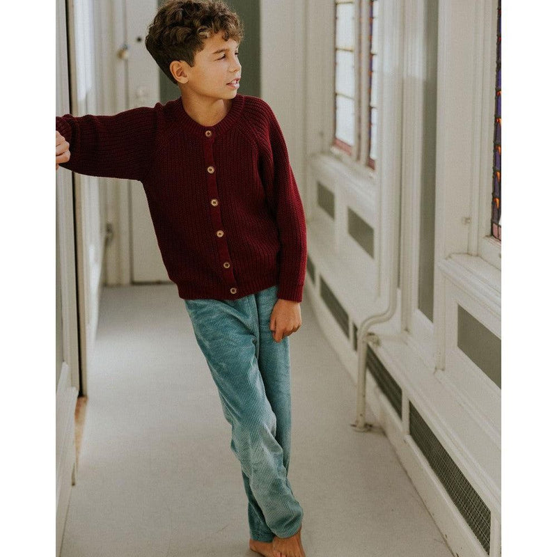 Yuki Baby Raglan Cardigan Plum - Studio Play