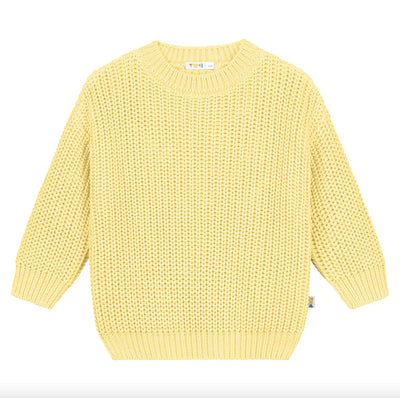 Yuki Chunky Knitted Woman's Sweater Vanilla