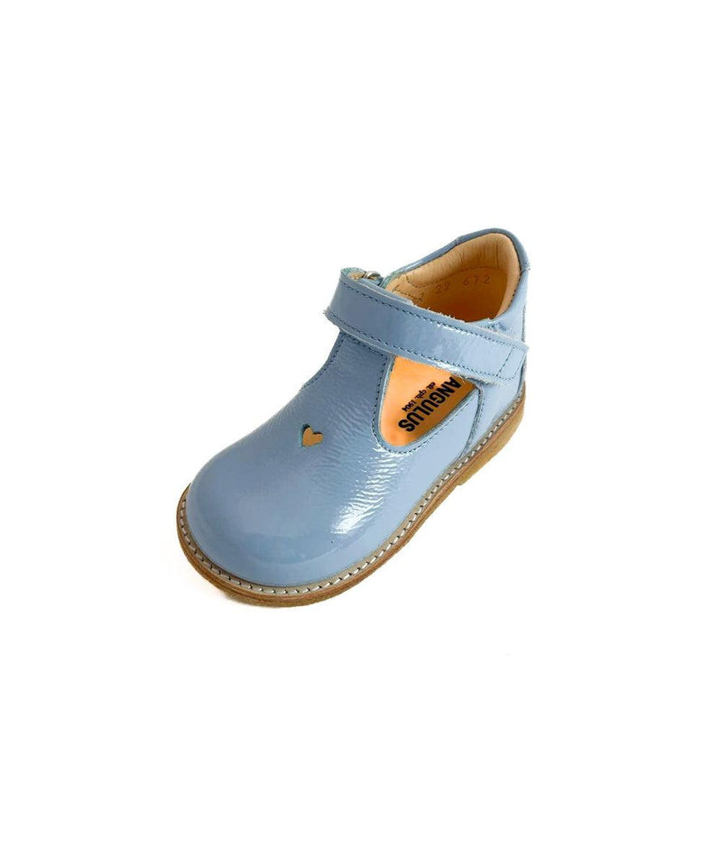 Angulus Starter Mary Jane With Heart And Velcro