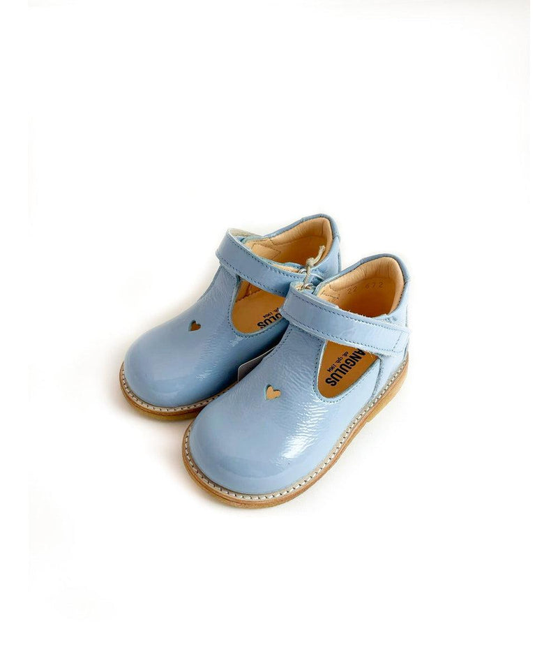 Angulus Starter Mary Jane With Heart And Velcro