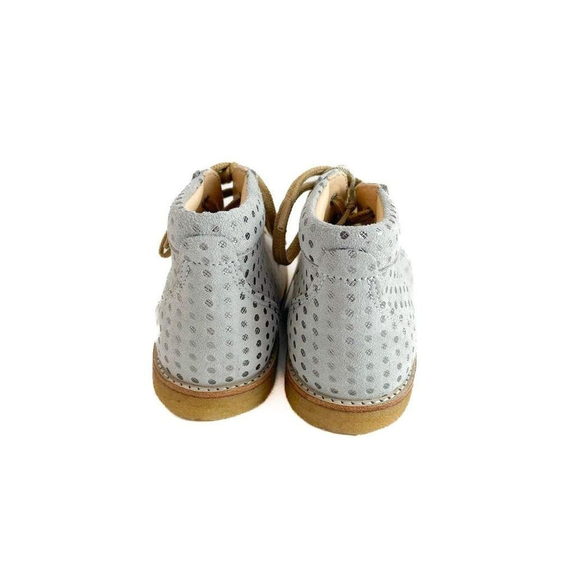 Angulus Starter Shoe With Laces Grey Silver Dot - Studio Play