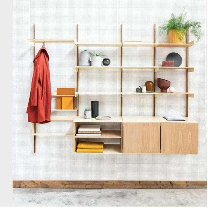 Atelier Belge Modul Clothing Rack 60 European Oak Light Ivory