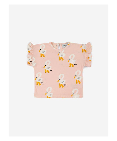 Bobo Choses Baby Pelican Ruffle T-Shirt