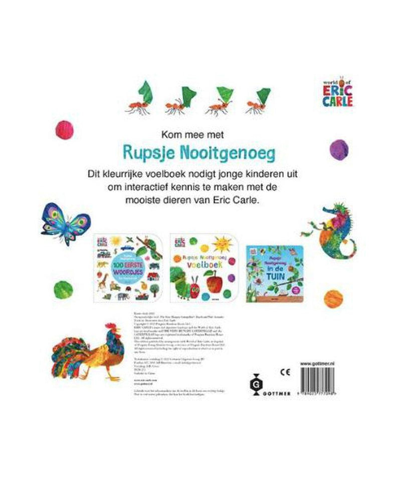Boek: Rupsje Nooitgenoeg Voelboek Vol Dieren