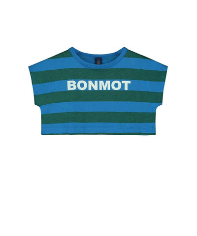 Bonmot Crop T-shirt Fresh Blue