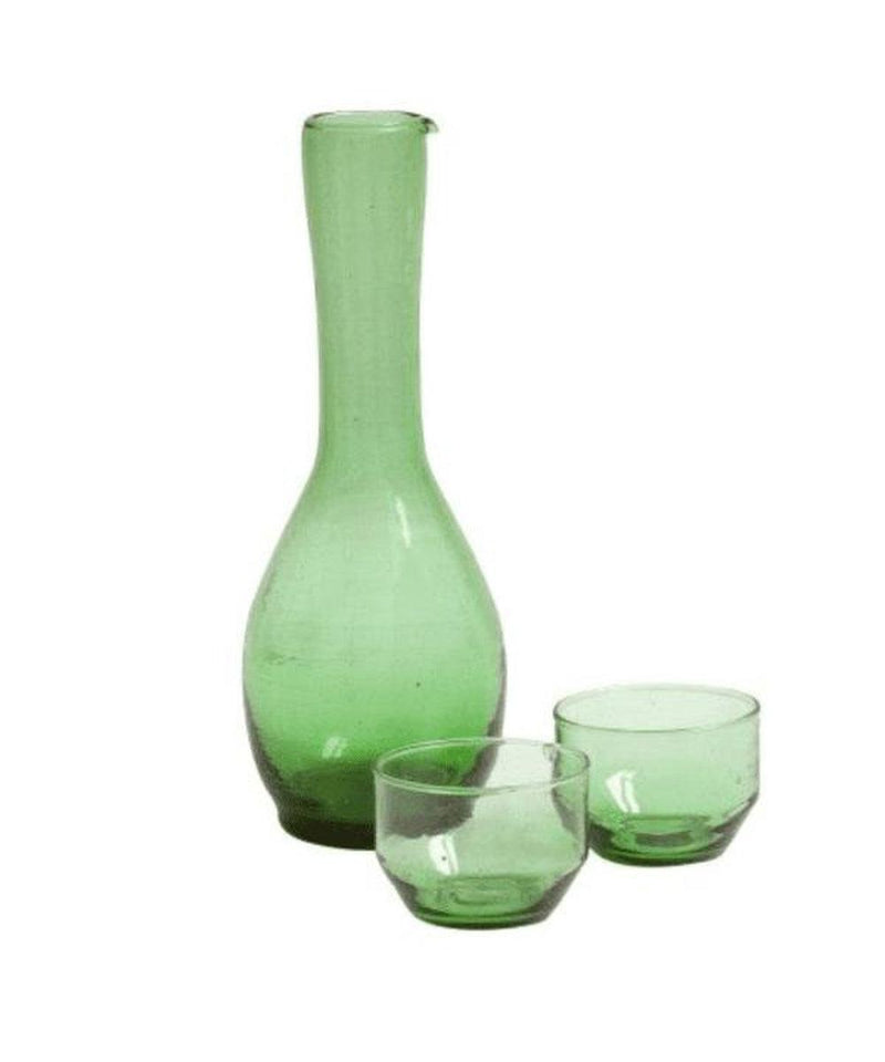 Bottle Green Wineglass Flat