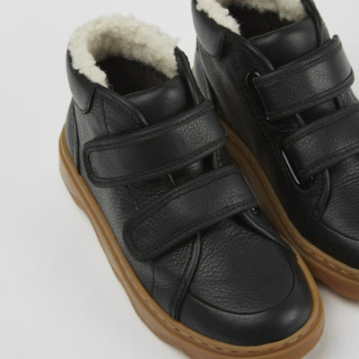Camper Wool Kido Black Velcro