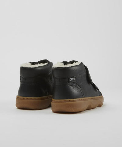 Camper Wool Kido Black Velcro