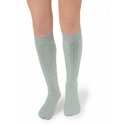 Collégien La Haute Ribbed Knee - High Socks Aigue Marine - Studio Play