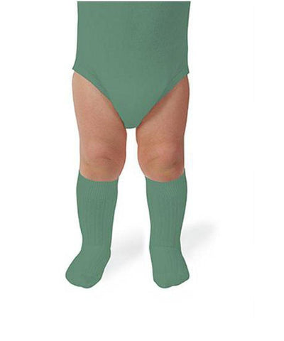Collégien La Haute Ribbed Knee-High Socks Céladon