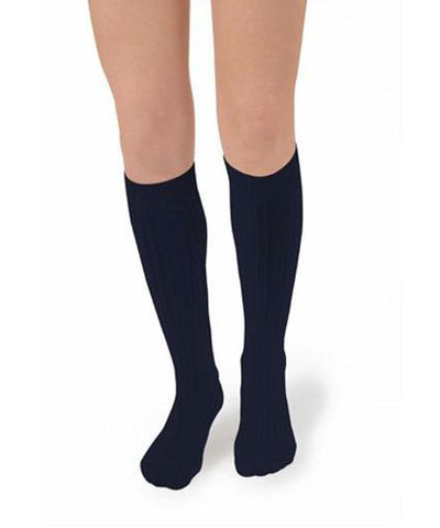 Collégien La Haute Ribbed Knee-High Socks Nuit Etoile